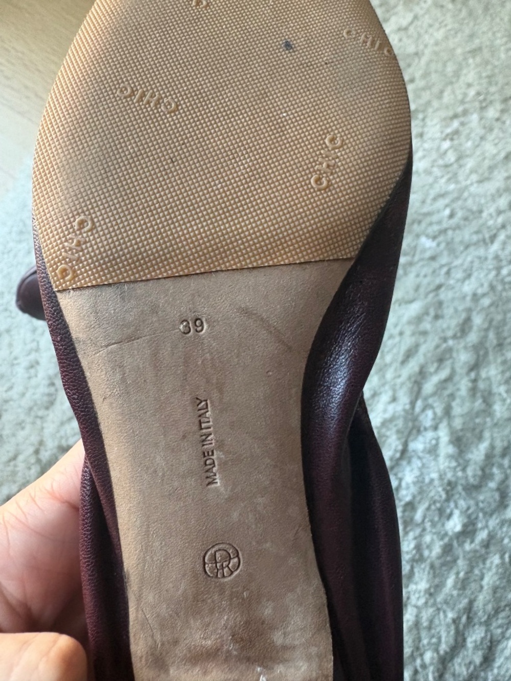The row Liisa Kitten Heel size 39 burgundy - Picture 4 of 10